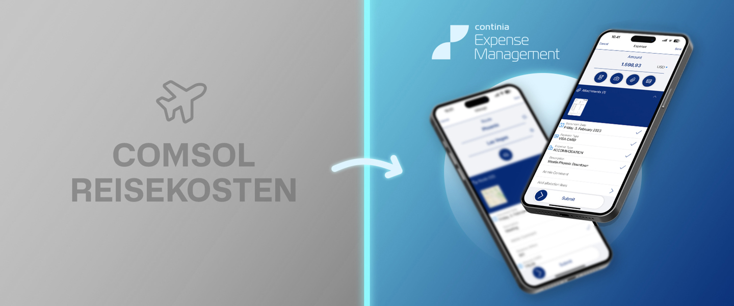 Abkündigung von Comsol Reisekosten – Wechseln Sie jetzt zu Continia Expense Management